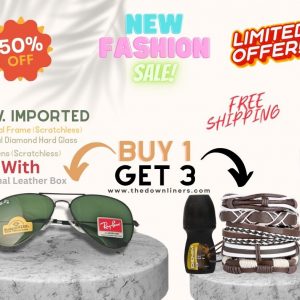 Ray-Ban Aviator Classic Style and 6pcs in ONE Leather Bracelet